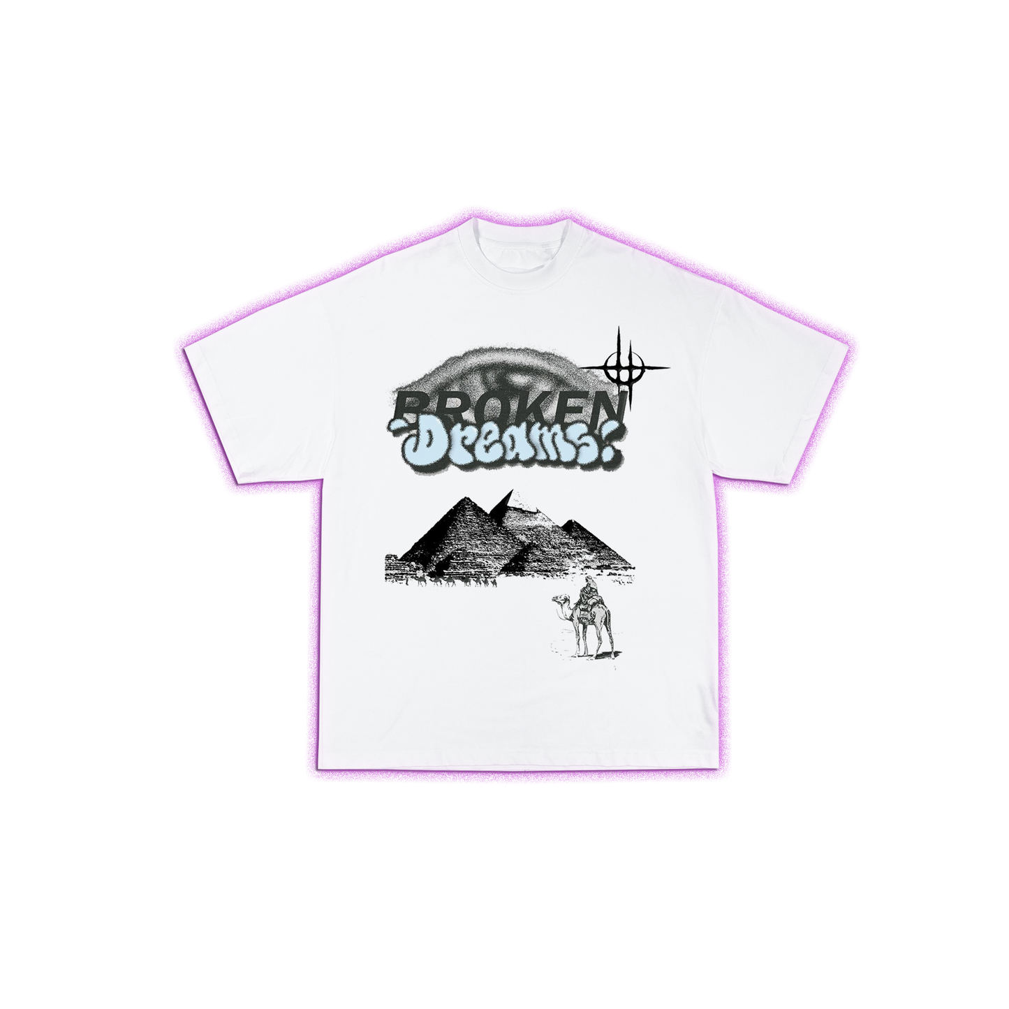 Remera oversize broken dreams