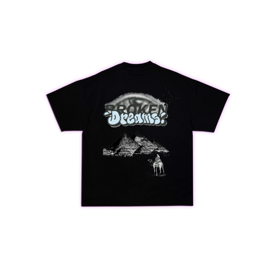 Remera oversize broken dreams (negra)