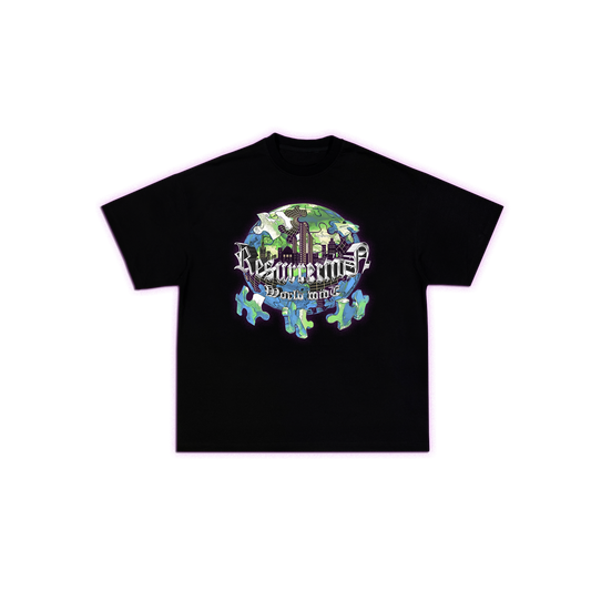 Remera oversize worldwide resurrection